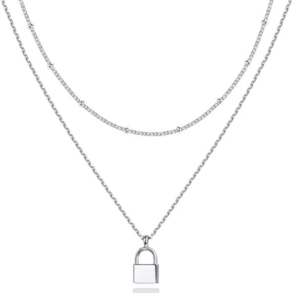 14K Gold Plated Layering NecklacesStylish Minimalist Design Pendant Necklaces
